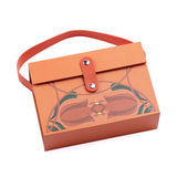 Depotnaro PU Leather Gift Box with Handle and Snap Closure - View 1