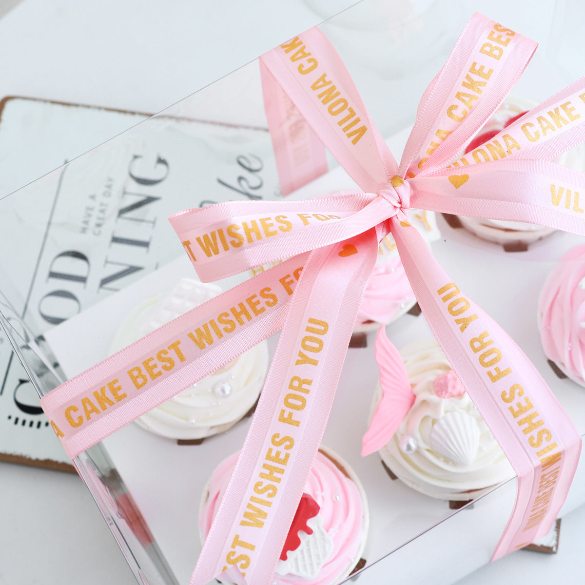 Depotnaro Decorative Ribbon for Gift Boxes and Bouquets - 3 Rolls - White - View 3