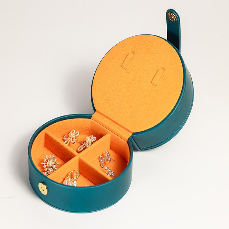 Depotnaro Blue Two-Layer Semicircular Gift Box with Handle - View 2
