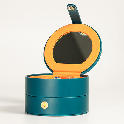 Depotnaro Blue Two-Layer Semicircular Gift Box with Handle - View 1