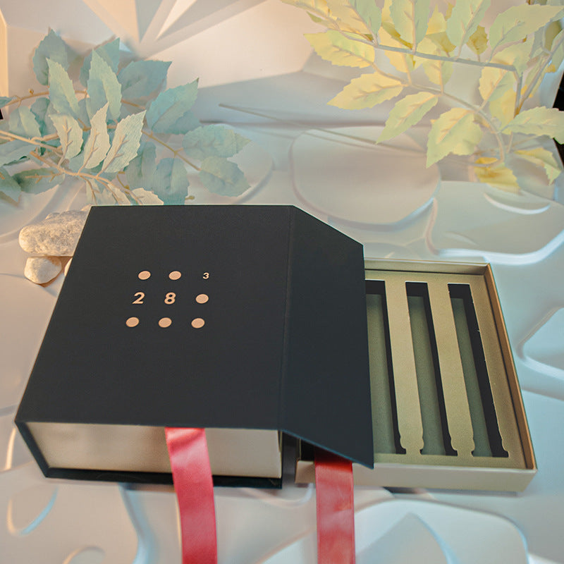 Depotnaro Two-Layer Flip-Top Cosmetic Gift Box - Black - View 2